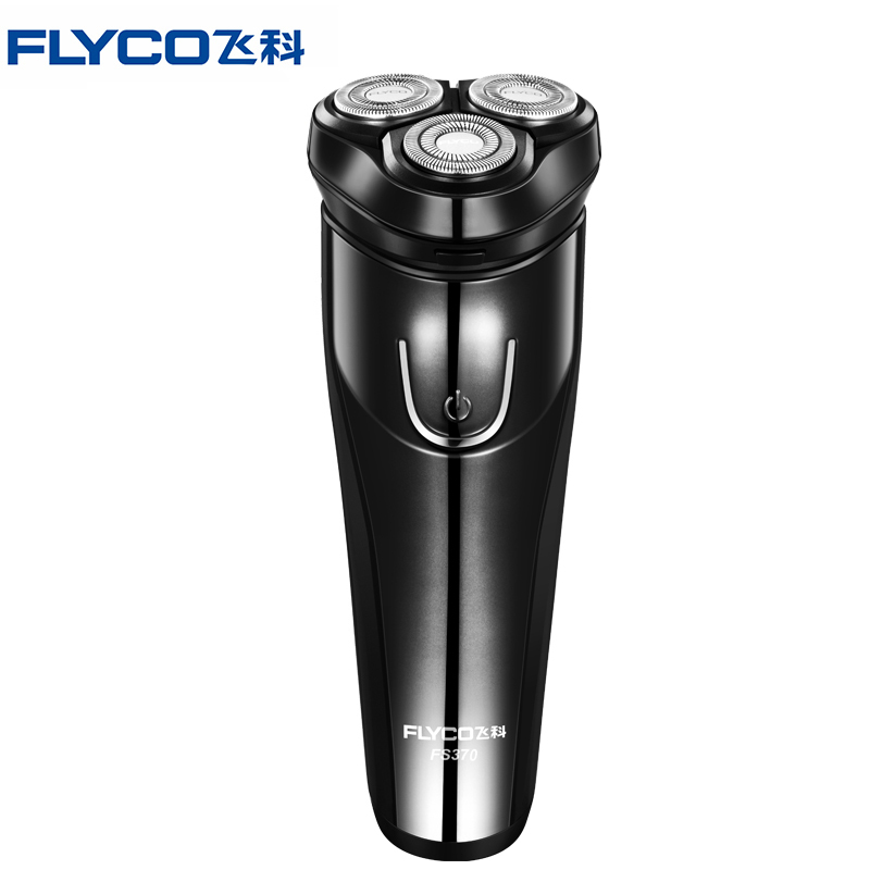 飛科（FLYCO）電動剃須刀FS370 三刀頭全身水洗充電式干濕兩剃智能電量顯示全球電壓旋轉式刮胡刀